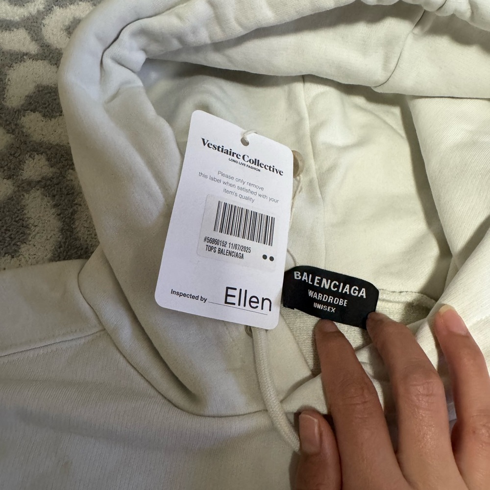 Balenciaga Off White Sweatpants and Hoodie - Picture 2 of 10